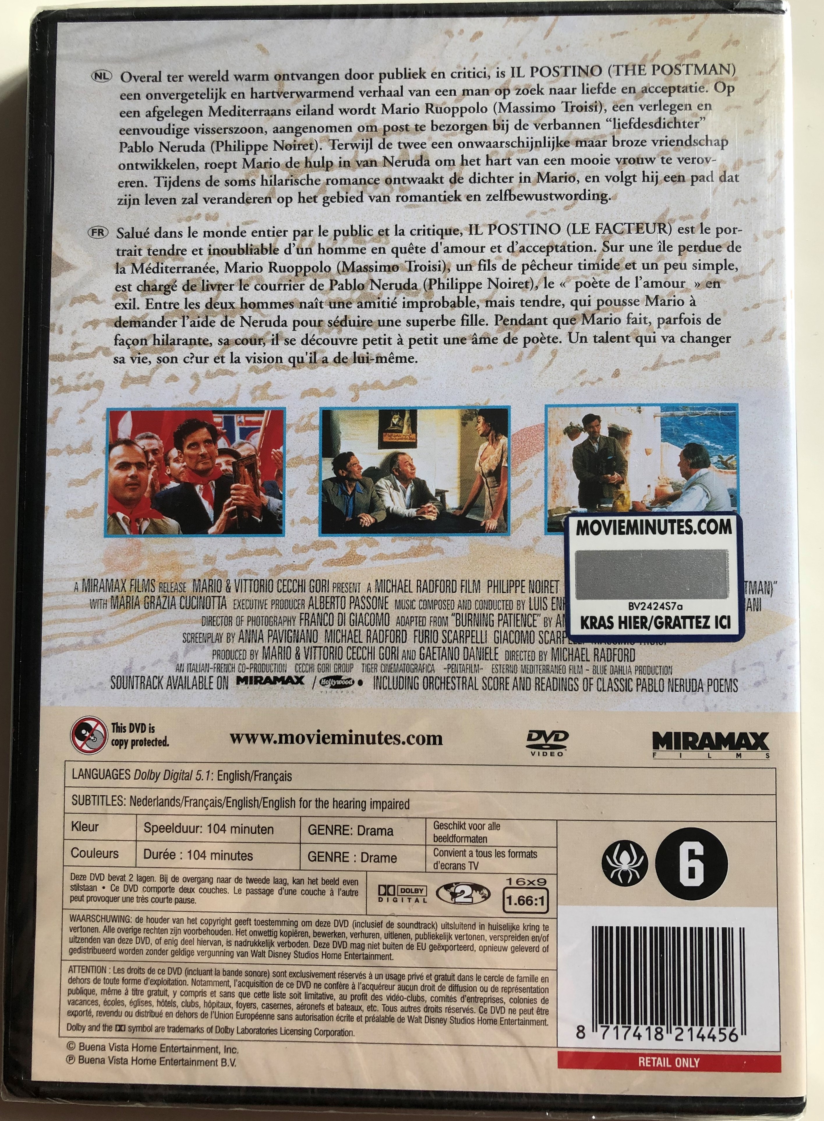 Il Postino DVD 1994 The Postman 1.JPG